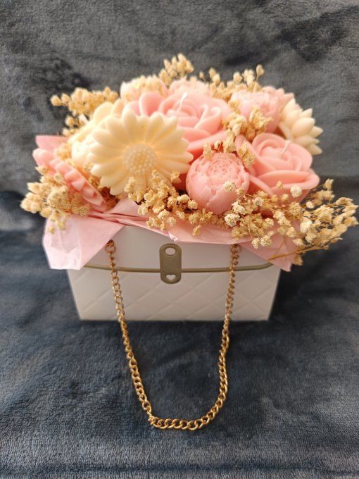 Bouquet en cire - Cachemire & Soie (Grand format)