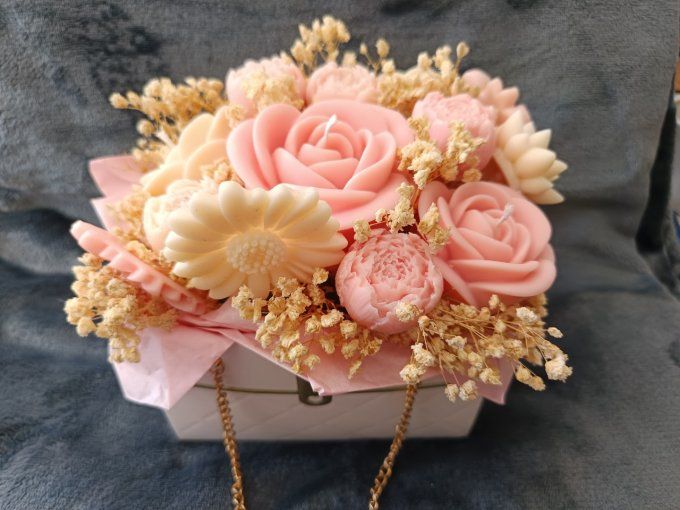 Bouquet en cire - Cachemire & Soie (Grand format)