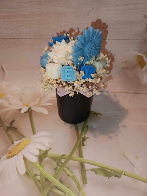 Bouquet en cire – Cachemire & Soie