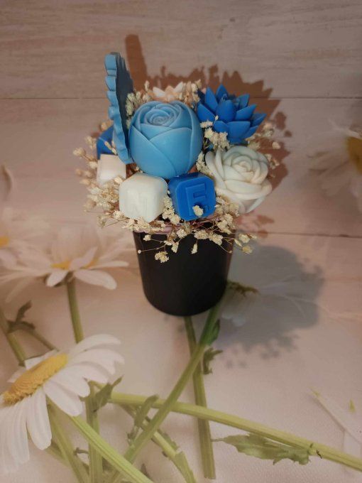 Bouquet en cire – Cachemire & Soie