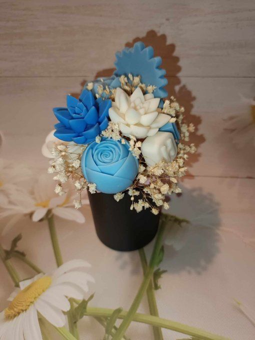 Bouquet en cire – Cachemire & Soie